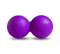 GOGO Peanut Massage Ball for Myofascial Release, Purple Double Lacrosse Fascia Balls for Back Feet Trigger Point Therapy, Deep Tissue