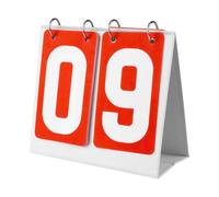 GOGO Scoreboard Flip Score Keeper Bulk for Basketball Game, Portable Scoreboard Up to 99 - Red