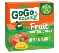 Gogo squeeZ Fruit Smoothie Snack Apple and Mango 4X90g