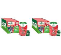 GoGo squeeZ Fruit Smoothie Snack, Apple Strawberry,100% Real Fruit Blend, 20 x 90g Pouches, Snack for Kids & Adults, Gluten-Free, Vegan, No Added Sugar, School Lunchbox Friendly, On-the-Go Snacking