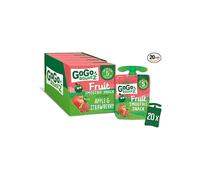 GoGo squeeZ Fruit Smoothie Snack, Apple Strawberry, 20 x 90g pouches