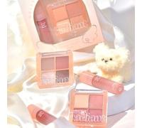 GOGO TALES - Lip Gloss Eyeshadow Palette Set - 3 Type #G01 - 2pcs