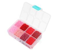 Gogogmee 1 Box Colorful Seed Beads Kit for Jewelry Making with Mixed Round Pearls Tiny Beads for Bracelets Necklaces Earrings Compact and Vibrant DIY Craft for Adults