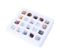 Gogogmee 1 Box Rough Ore Specimens Kit Natural Crystal Gemstone Rocks Box Educational Science for Preschool Teaching Aid Nursery Supplies Interactive Learning