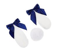 Gogogmee 1 Pair Plush Bunny Ears Helmet Decor Removable Motorcycle Helmet Ornaments for Women Cute and Durable Bunny Ears Design for Skiing and Riding Attract Attention the Road