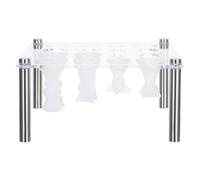 Gogogmee 1 Set Chess Piece Molds for Epoxy Resin, Silicone Casting Moulds with 16-Slots Storage Rack, Reusable & Washable, DIY Board Game Chess Making for Home Party Activities