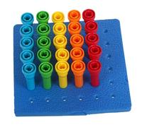 Gogogmee 1 set Fine Motor Skills Peg Board for Mushroom Peg Puzzle for Learning Counting and Art Creativity Engaging Montessori Educational for Early Development