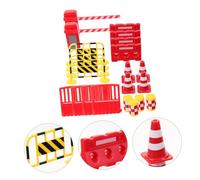 Gogogmee 1 Set Traffic Signs for Educational Traffic Playset with Realistic Road Signs Cones Barriers Safe Materials for Cognitive Development for Boys