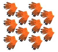 Gogogmee 10 Pairs Winter Work Gloves for Men and Women, Thermal Insulated Construction Gloves Fleece Lining and Reinforced Fingertips, Warm Outdoor Safety Mitts for Cold Weather Jobs