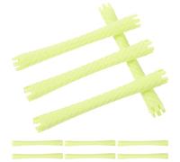 Gogogmee 10 pcs Flexible Plastic Perm Rods for Women Curling Hair Rollers for Short and Long Hair with Soft Hollow Design Styling Tool for Attractive Curls Random Color
