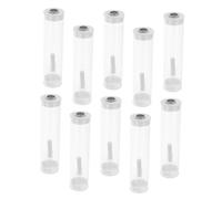 Gogogmee 10 Sets Clear Insect Observation Tubes with Breathable Design and User-friendly Lid Portable Bug Collector for Butterfly and Firefly Enthusiasts Transparent Tubes for Outdoor