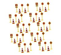 Gogogmee 10 Sets Road Signs for Educational Traffic Signal for Early Learning Safe and Play Traffic Signs for Parent Interaction and Sharing