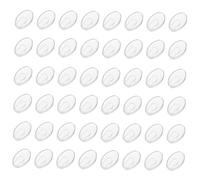 Gogogmee 100 Pairs Clear Plastic Eyeglasses Nose Pads Push-in Anti-Slip Replacement for Glasses Sunglasses with Cushion for Nose Bridge Pressure Relief and Fit