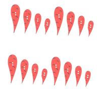 Gogogmee 100 Pcs Wooden Carrot Nose Buttons for Sewing and Crafts Assorted Snowman Nose Buttons Easy to Sew Glue Festive DIY Christmas Decorations and Holiday Craft Supplies