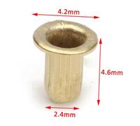 Gogogmee 1000 Pcs About Brass Bee Hive Frame Eyelets Rust-Resistant Copper Nest Threading Supports for Beekeeping Frames Small Beekeeper Wiring Accessories Golden Beehive Brood Box Eyelets