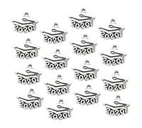 Gogogmee 100pcs Alloy Doctoral Cap Pendants DIY Jewelry Making Charms for Bracelets Earrings Scrapbooking Crafting Accessories