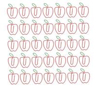 Gogogmee 100pcs Apple-Shaped Paper Clips Small Metal Clamps for Journals Notes Strong Grip Creative Office Supplies Gift for for for for for for for Efficient File Organization