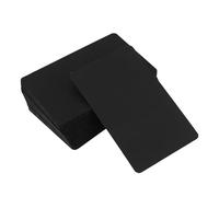 Gogogmee 100Pcs Black Blank Index Cards 7X11Cm Thick Black Cardstock for Vocabulary Study, Price Tags, and Scrapbooking - Mini Flashcards for Classroom and Party Use
