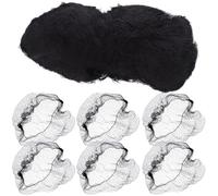 Gogogmee 100pcs Black Nylon Hair Nets Invisible Elastic Mesh Reusable for Women Men Ballet Buns Wigs Sleeping Catering Hairstyling Breathable Lightweight