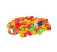 Gogogmee 100PCS Cartoon Fruit Shape Erasers Fun Rubbers for School Party Favors Classroom Rewards Safe Material Easy Erasing Creative Novelty
