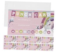Gogogmee 100Pcs Cartoon Punch Reward Cards for Classroom Incentive Cards for Learning and Housework Motivation