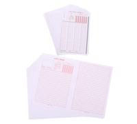 Gogogmee 100pcs Civil Service Exam Answer Card with Design Administrative Test Answer Sheets for Government Exam Practice Essay Writing Multiple Choice Classroom Simulation Paper with Clear
