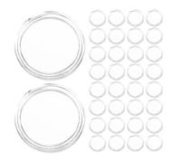 Gogogmee 100pcs Coin Holder Capsules Transparent Acrylic Protector Sleeves 27mm 1.06 Inch - Round Clear Coin Collection Container Case for Token Medal Specimen