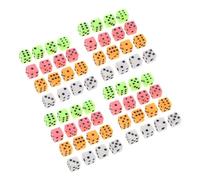 Gogogmee 100Pcs Colorful Dice Six Sided Pocket Dice for Board Games Crafting Math Learning Tiny Plastic Game Pieces for Family Fun and Social Events