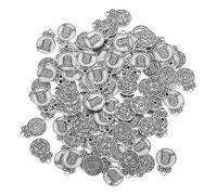 Gogogmee 100pcs Five Element Charms Vintage Alloy Pendants for Jewelry Making Crafting Mixed Style Chinese Blessing Pendants for Necklaces Earrings Bracelets Fade-resistant Metal