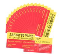 Gogogmee 100pcs Funny Bad Parking Cards Parking Violation Cards Prank Stickers Learn to Park Public Warning Stickers