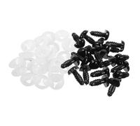 Gogogmee 100pcs Heart Shape Plush Doll Noses Plastic Safety Nose Props for Crochet and Cuddly DIY Animal Doll Making Replacement Craft Supplies