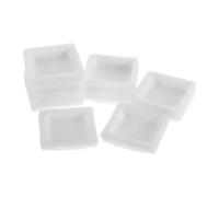Gogogmee 100pcs Laboratory Weigh Boats Plastic Weighing Pans for Dry Powder Measurement Small Square Lab Trays Accurate and Clean Chemistry Supply
