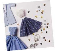 Gogogmee 100PCS Mini Metal Doll Buttons Retro Style Round Sewing Accessories for Reborn Clothes with Vintage Charm and Easy to Sew Design