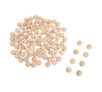 Gogogmee 100pcs Natural Wood Balls Unfinished No Hole Beads for DIY Jewelry Making Craft Bracelets Garland and Smooth Solid Wood for Easy Sanding and Versatile Handmade Projects