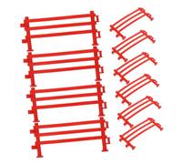 Gogogmee 100pcs Plastic Fence Accessories for DIY Farm Playset Sturdy Fence Panels for Boys for Imaginative Farm Animal Scenes