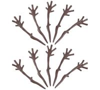 Gogogmee 100Pcs Plastic Snowman Hands Branches 78X20Mm DIY Christmas Decoration Antlers Craft Embellishments for Holiday Ornaments and New Year Decor