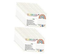 Gogogmee 100pcs Rainbow Teacher Thank You Cards Classroom Behavior Incentive Notes Positive Postcards for Preschool Kindergarten Elementary Motivation and Affirmation