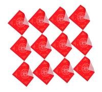 Gogogmee 100pcs Red Waxed Xuan Paper with Gold Flecks Chinese Year Spring Festival Couplets Handwritten Fu Character Calligraphy Rice Paper Decoration for Doorway