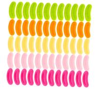 Gogogmee 100Pcs Sausage Doll Mouth Parts DIY Plush Lips for Animal Puppet Repair Soft Thick Lip Replacement for Handmade Stuffed Colors Assorted Craft Accessories