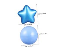 Gogogmee 100pcs Star Shape Ball Pit Balls for Lightweight Plastic Play Grasp Safe Smooth Surface for Indoor Outdoor Play Areas