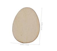 Gogogmee 100pcs Unfinished Lime Wood Egg Shape Cutouts DIY Wood Crafts for Painting Easter Decorations School Projects Wall Mounts and Holiday Ornaments