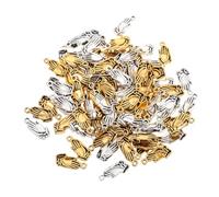 Gogogmee 100PCS Vintage Alloy Praying Hands Pendants for Jewelry Making for Necklaces Bracelets Gold Silver Charms for DIY Crafts
