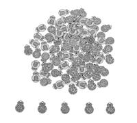 Gogogmee 100pcs Vintage Five Element Pendant Charms for Jewellery Making Mixed Metal Alloy Blessing Charms for DIY Necklace Earrings Bracelet Crafting Accessories Symbolic Chinese Style