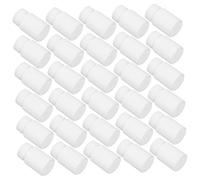 Gogogmee 100pcs White Plastic Pill Bottles Airtight Screw Top Medicine Containers for Travel and Daily Use PE Supplement Storage Jars for Vitamins and Capsules