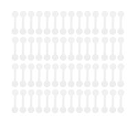 Gogogmee 100pcs White Self Adhesive Jewelry Tag Stickers Small Blank Labels for Rings Necklaces Earrings Paper for Pricing Organizing Inventory Display