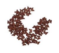 Gogogmee 100Pcs Wooden Butterfly Decorative Buttons Craft Buttons for DIY Sewing Scrapbooking Clothes Dress Embellishments Natural Wood Material