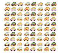 Gogogmee 100Pcs Wooden Car Shape Buttons for Sewing DIY Clothing, Coat and Overcoat Decorative Replacement Buttons, Craft Tools for Clothes Accessories