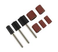 Gogogmee 102pcs Nail Manicure Sanding Band Set with Self-expanding Drum Mandrels for Rotary Tools Gauze Base Bands for Grinding Shaping Polishing and Cuticle Removal in Nail Art