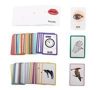 Gogogmee 108Pcs Sensory Cards for Educational Learning for Early Development Flash Cards for Eye Hand Coordination Color Recognition Safe Accessories