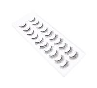 Gogogmee 10pairs Chemical Fiber Hair Eyelashes Makeup Lash Extensions Fake Eyelashes for Party Wedding Daily Use Natural Look
